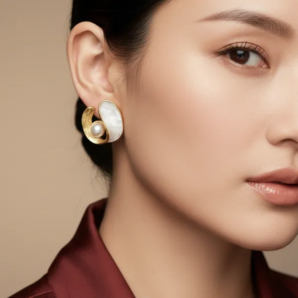 Gold_Moonlit_Wave_Studs_Earrings_For_Women